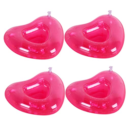 TOYANDONA 4piezas Soportes De Bebidas Inflables Forma Flotadores De PVC Piscina y Playa Agua y