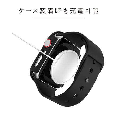 アップルウォッチ用 互換品 カバー キラキラ 38mm 40mm 41mm 42mm 44mm 45mm 46mm SE SE2 (ピンクゴールド, 42mm シリーズ10,11) Apple WATCHとの互換性あり
