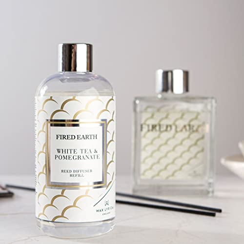 Wax Lyrical Fired Earth White Tea & Pomegranate Reed Diffuser Refill, 200Ml, Multi - 2