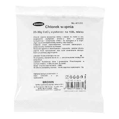 Calcium Chloride 100g CaCl2 E509 for Cheese Cheese Making Dairy 411211
