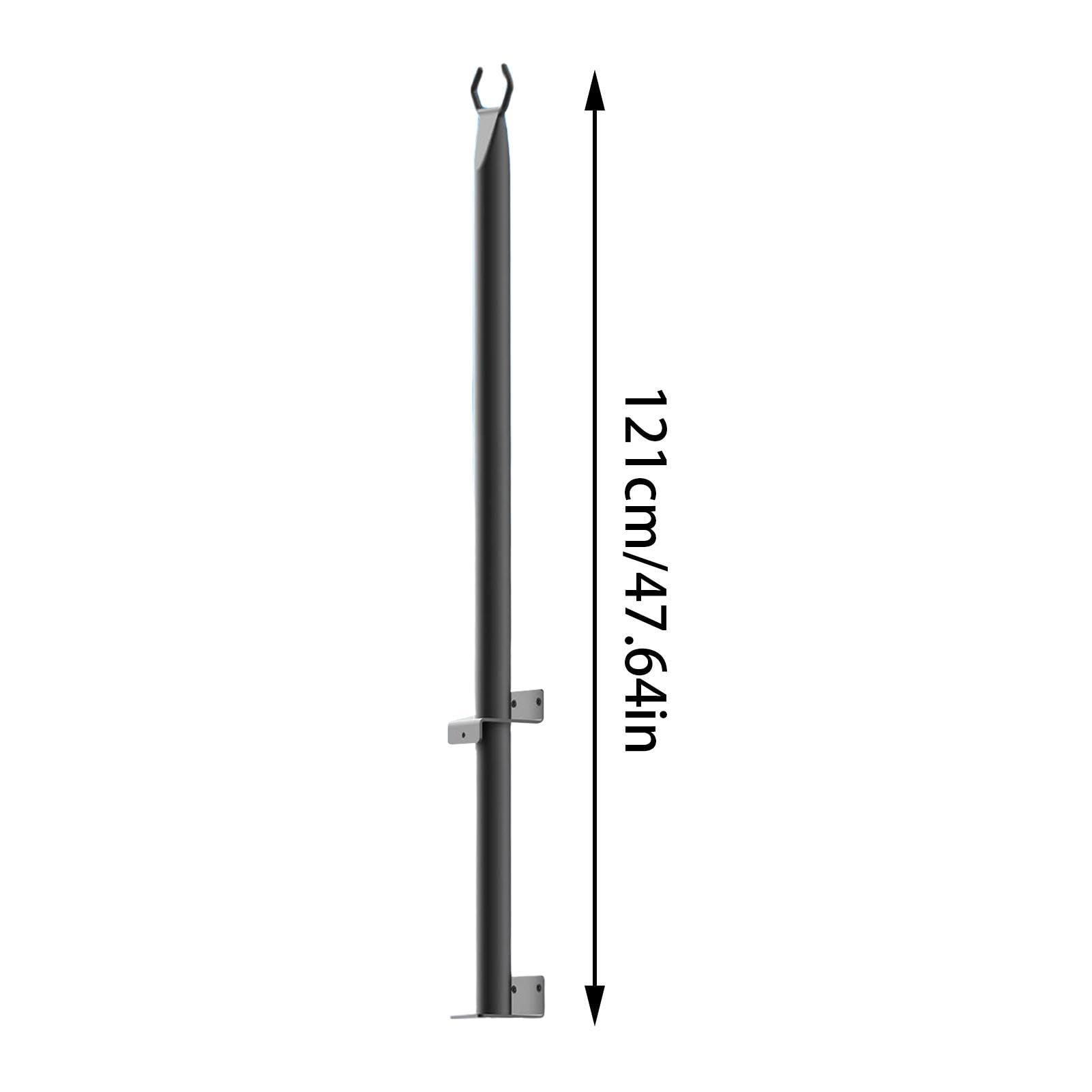 Lot de 2 guirlandes lumineuses d'extérieur – Support d'éclairage de terrasse avec clip fixe, poteau lumineux de jardin | Lot de 2 poteaux de terrasse avec base de suspension pour café, pelouse et