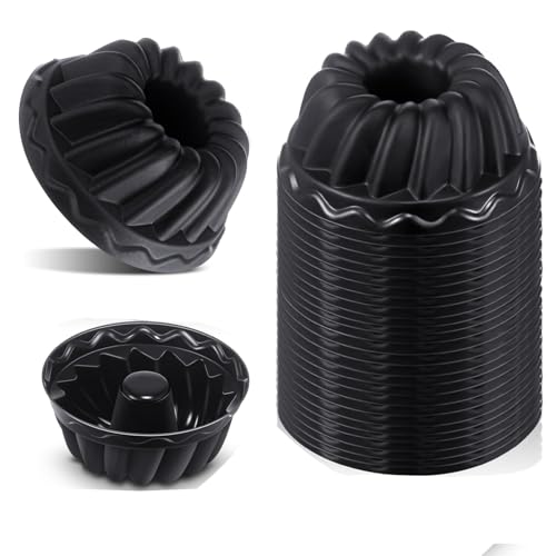 La mejor selección de Moldes para gelatinas . 46 GeorgeX 24 Unidades Mini Charola para Hornear Antiadherente, Molde de Silicona para Tartas Molde Reutilizable para Hornear