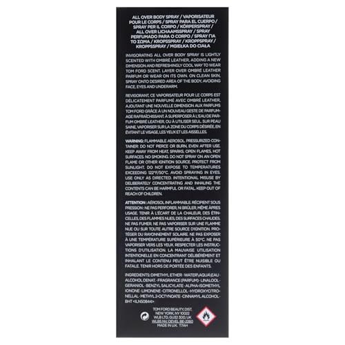 Image of Tom Ford Ombre Leather All Over Body Spray 4 Ounce