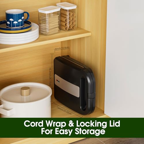 image for KEINVE Pizzelle Maker Machine, Mini Non-stick Electric Pizzelle Cookie