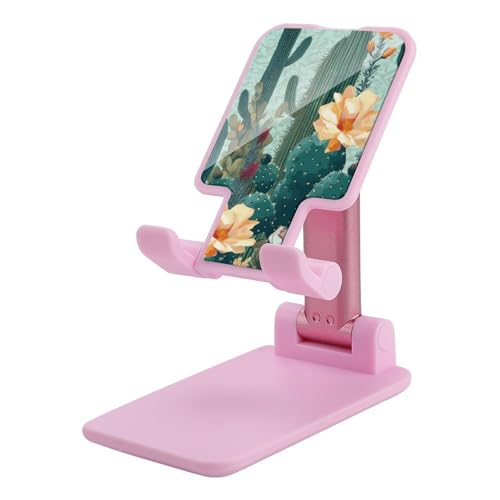 Support de téléphone réglable et pliable au design floral estival