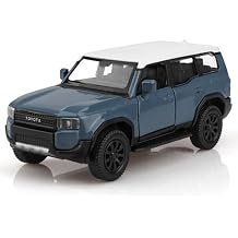 TOKAXI 1/36 Scale Toyota Land Cruiser Diecast Cars Models,Pull Back Toyota Prado Toy Car,Cars Gifts for Boys Girls