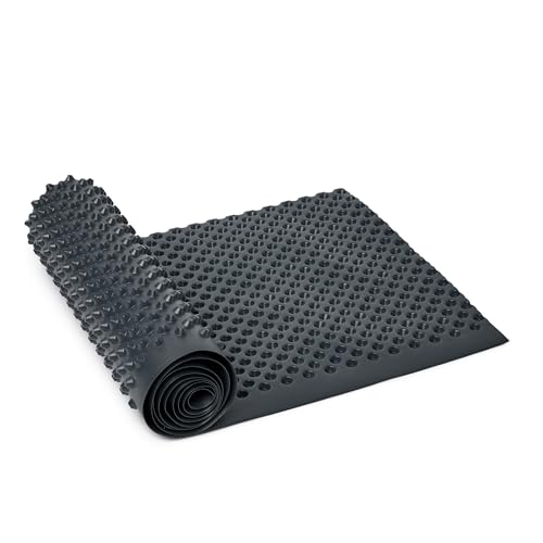 Garronda Noppenfolie 0,5 m x 2,5 m aus HDPE 400 g/m² mit hoher Druckfestigkeit - Mauerschutz und Bauwerksabdichtung - Drainagebahn für Keller, Grundmauern, Hochbeet - Feuchtigkeitssperre GD-0160