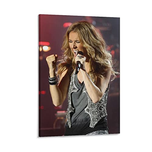 Toile Celine Dion 40x60cm revivez l'emotion des grands concerts dans votre deco de maison