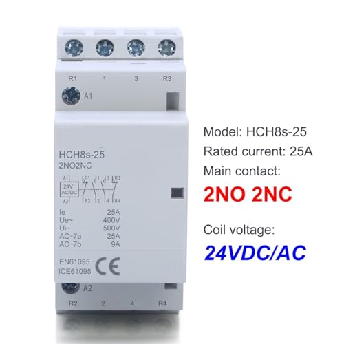 Contacteur DC 4P 25A 2NO2NC pour sécuriser les circuits de commande DC24V - 2