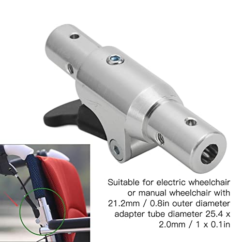 Encaixes De Interruptor Dobráveis ​​do Encosto Da Cadeira De Rodas Em Liga De Alumínio, Pasta Trasei