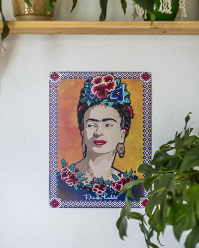 40 x 30 cm Art Tin Sign Suitable for Frida Kahlo Fans and Lovers - Portrait, Mexico, Art, Painter (Portrait 2) - Image 2