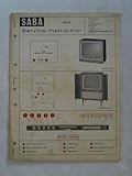  SABA Service-Instruction 1962/63: SABA Konstanz T 127 V Automatic; SABA Fürstenberg S 127 V Automatic; Kombinationstruhe SABA Schwarzwald 12 V Automatic