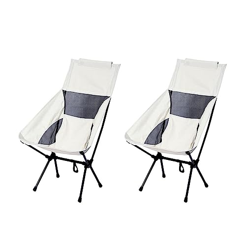 Taihom Electric Lightweight High Back Folding Camping Chair, Black Outdoor Camping Chair, Portable Backpacking Chairs, For Camping, Beach And Travel With Pocket Carry Bag Compact (2) #TOP6