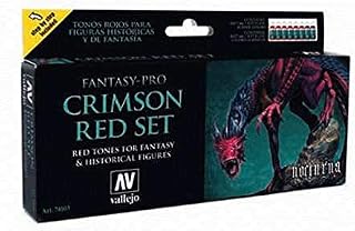 AV Vallejo Fantasy Set - Crimson Red Set (8),17 ml (Pack of 8)