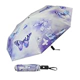 SY COMPACT Reise-Regenschirm, winddicht, automatisch, unzerbrechlich, Fabrikdirekt, hoher kostengünstiger Regenschirm, 120 cm x 70 cm