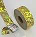 Paper Street Plastics Holographic Crystal Tape, with Self-Adhesive (1 inch x 50 ft, Gold)