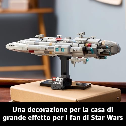Star Wars 75405 Starcruiser Home One, Modellino da Costruire di Astronave da Collezione con Fregata Medica Nebulon-B, Idea Regalo di Compleanno per Adulti, Uomo e Donna da Il Ritorno dello Jedi - Lego - Immagine 5