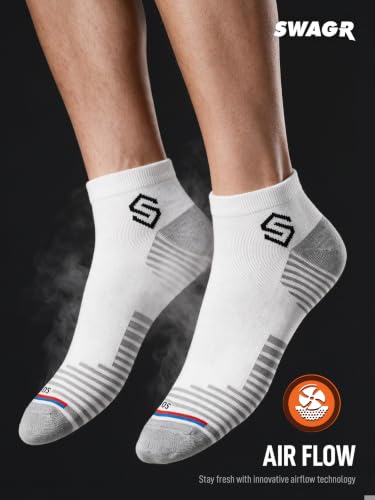 SWAGR Store SWAGR 12 Pairs Sports Cotton Ankle Socks for Men - Image 6