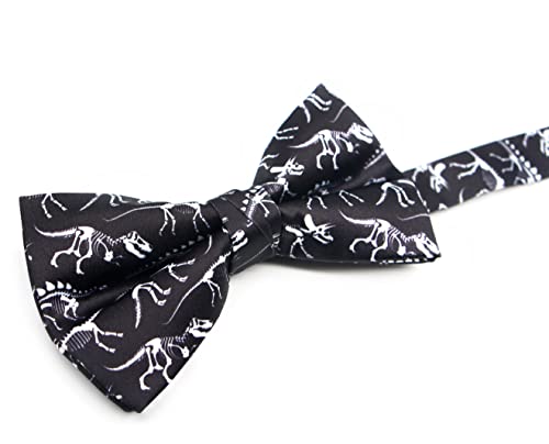 Ocia Holiday Bowtie St Patricks Day Easter Bow Tie Festival Pre-Tied Bowtie For Mens & Boys American Flag (Dinosaur Fossil) #TOP1