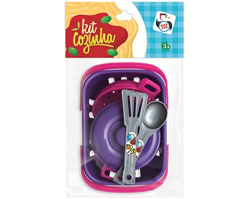 Kit Cozinha Cestinha, Pica Pau Brinquedos, Multicor