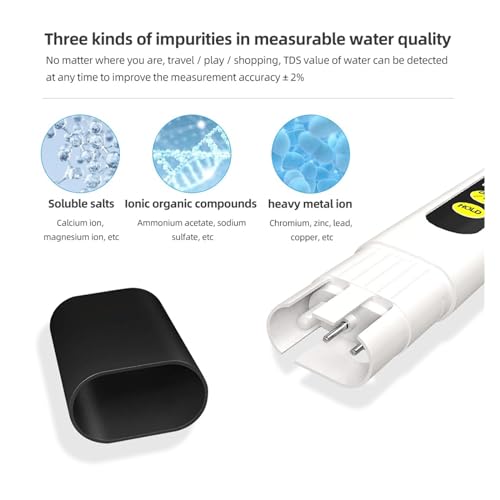 Testeur d'eau TDS rapide et précis 0-9990ppm pour l'hydroponie