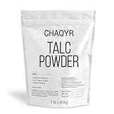 Chaqyr Talc Powder 1 lb Talcum Powder | No Fragrance | Cosmetic Formulations Chalk Painting AntiCaking Agent Deodorant Soap Making