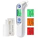 Ohrthermometer für Baby Erwachsene, Ohr Fieberthermometer mit Alter Präzision und farbcodierte Temperaturanzeige, digitales infrarot-Thermometer mit 21*Einweg-Schutzkappen Baby,Schwarz günstig Kaufen-Ohrthermometer für Baby Erwachsene, Ohr Fieberthermometer mit Alter Präzision und farbcodierte Temperaturanzeige, digitales infrarot-Thermometer mit 21*Einweg-Schutzkappen