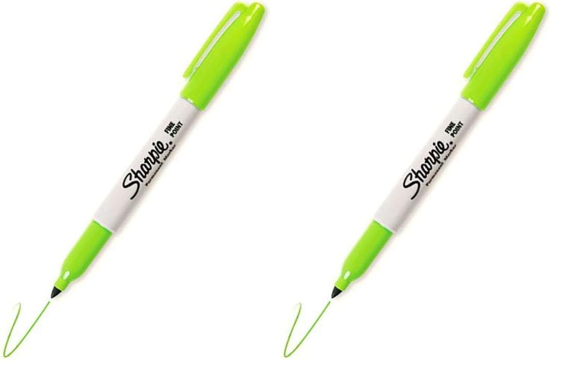 Sharpie Markör Fıne F.Yeşili Yuvarlak Uçlu 1741834 (2 paketi)