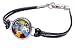 Millefiori Last Items Available! Unique Black Lolly Bracelet, Made of Authentic Murano Glass, Italian Design