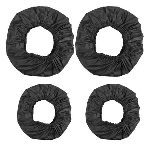Anseom 4Pcs Funda Ruedas Carrito Bebe Protector Ruedas Fundas Ruedas Cochecito Bebe Fundas Ruedas Carro Fundas para Ruedas de Bebé Protectora a Prueba de Polvo Tela Oxford para Cochecito de Bebé