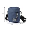 Sac Bandoulière Hommes (14 * 19 * 5cm), Sac Bandoulière Hommes avec 4 Pockets, Shoulder Bag Grande Capacité, Pour Usage Voyage Randonnée et Sports Gris, Bleu #1