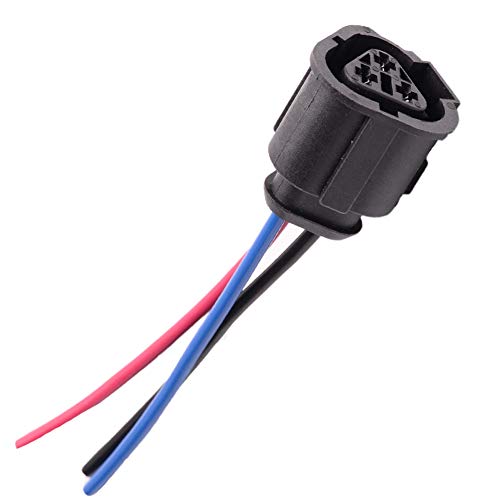 Engine Coolant Cooling Water Temperature Sensor Radiator Coolant Temp Switch Connector Plug Pigtail Wire 3 Pin Plug Compatible with Jetta Golf MK4 Beetle 1J0973203