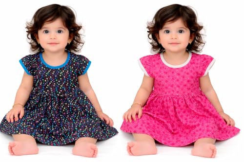 Image of NammaBaby Baby Girl's A-Line Mini Frock Dress (Pack of 1)