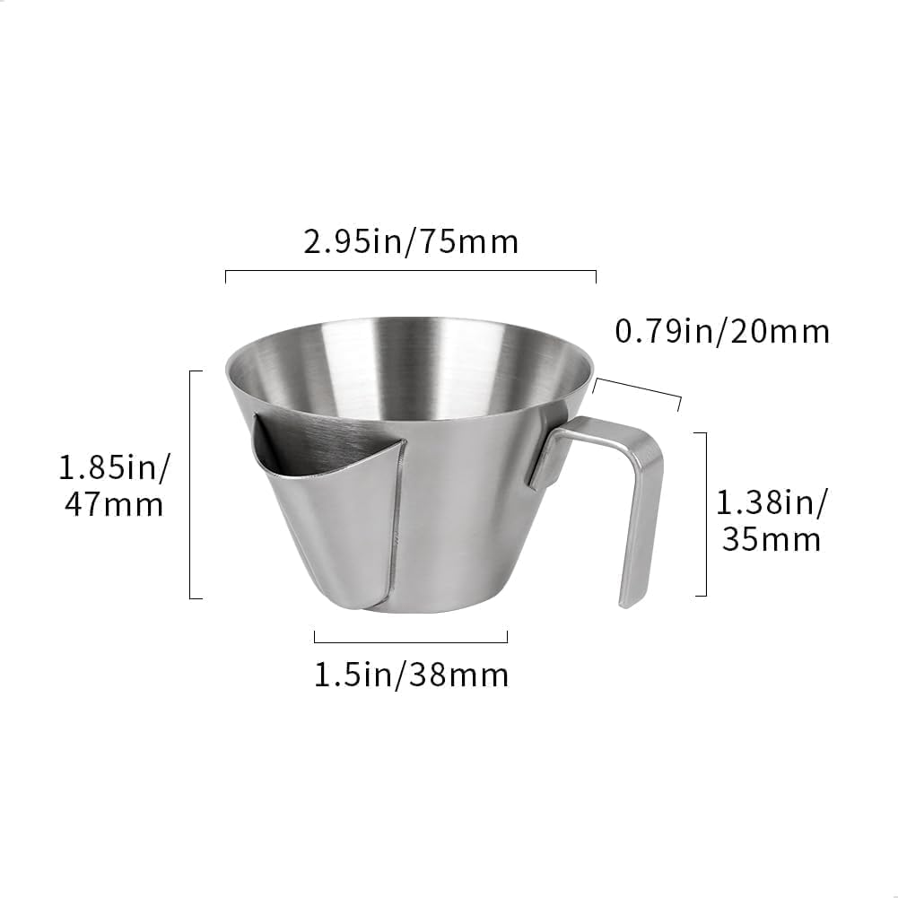 3.4oz Crema Remover Espresso Shot Cup Espresso Cup with Oil Separation