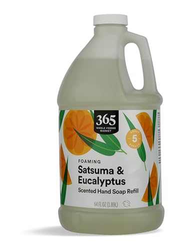 Image of 365 by Whole Foods Market, Foaming Hand Soap Refill, Satsuma & Euclyptus, 64 Fl Oz
