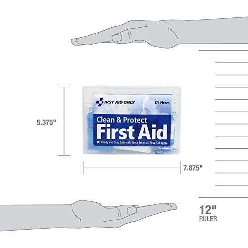 First Aid Only 59695 Clean & Protect Everyday Emergency First Aid Kit for Home, Work and Travel, 175 Pieces - Image 3