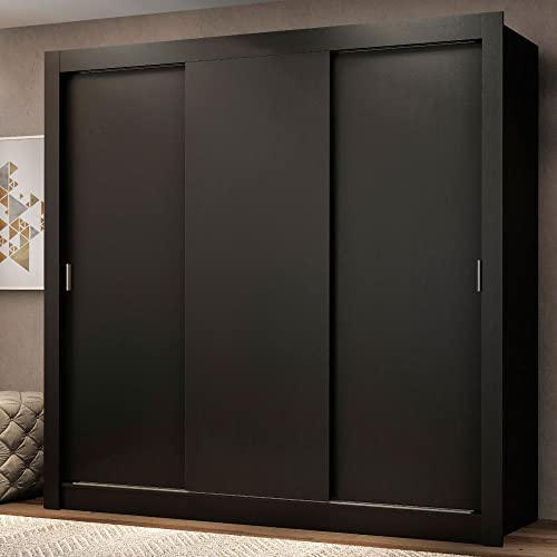 Lista de Recamaras Baratas Cdmx favoritos de las personas. 42 Madesa Ropero Closet con 3 Puertas Monaco - Negro
