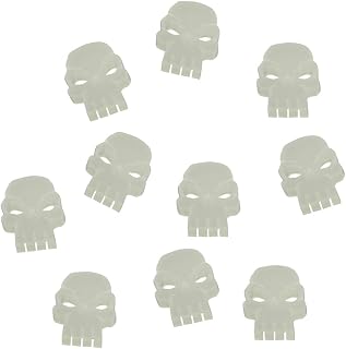 LITKO Mini Skulls | Tiny Skull | Wound | Casualty | Death | Board Game | Role Play Game | Miniature Wargames | Compatible with Dungeons & Dragons, 40K (Translucent White)