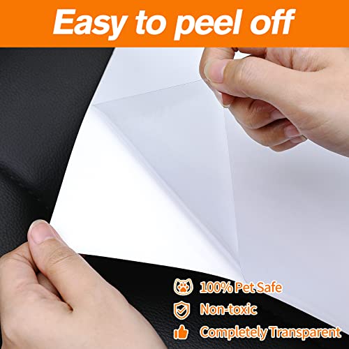 Xl Cat Scratch Furniture Protectors For Sofa,Doors,Heavy Duty Clear Couch Protectors From Cats Scratching,Anti Pet Scratch Tape,Couch Corner Deterrent Guards,17 X 12 Inch,Pack Of 6. #TOP4