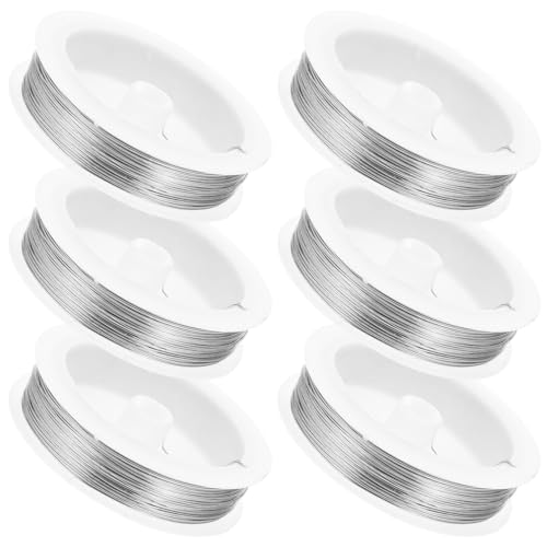 Alambre galvanizado para manualidades, bricolaje y manualidades de atar en pack de 6 rollos
