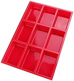 【Fácil de limpiar】 Silicona flexible significa que los brownies se pueden quitar fácilmente del molde. Puede utilizar un lavavajillas para reducir su trabajo de limpieza. Fácil de usar y rápido de limpiar.