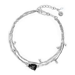 Silver Obsidian Bracelet - Flow