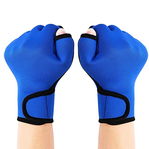 Guantes con palmeados, guantes de entrenamiento de natación Aqua Fit, guantes de neopreno con natación – Manoplas ligeras para aeróbicos acuáticos, aeróbicos acuáticos,