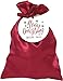 AVELLIM Red Satin Bags with Drawstring, 4 x 6 Inch Christmas Favor Bags Jewelry Pouches, Gift Bag for Wedding Christmas Holiday Candy - 30 Pcs and Labels