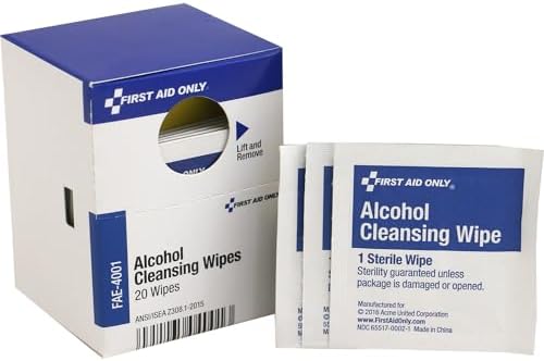 First Aid Only Alcohol Cleansing Pads, 20 Count
