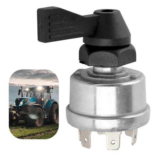 SKJJM Commutateur d'allumage, 12V Universel de Démarrage du Moteur Commutateurs, pour Motos, Tracteurs, Voitures et Bateaux, Le Bateau De Vélo De Moto De ure, Le Système De Charge Et De Démarrage