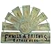 Fleecy day Windmill Wall Decor, Rustic Metal Kitchen Wall Decorative, Farmhouse Art Hanging Wall Decoration, Country Home Decor Sculpture Art for Kitchen, Living Room, Bedroom, (13 inch, Green)