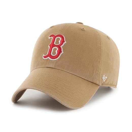 '47 Boston Red Sox MLB Clean Up Camel Beige Verstellbare Cap One-Size