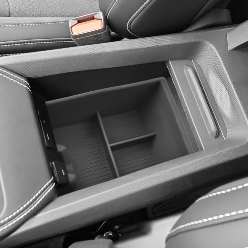 SHAOHAO for 2025 2026 Ford Mustang Mach-E Center Console Organizer for 2025 2026 Ford Mustang Mach-E Accessories (Select Premium GT Rally) Expand Storage Space Armrest Console Tray Easy Removal