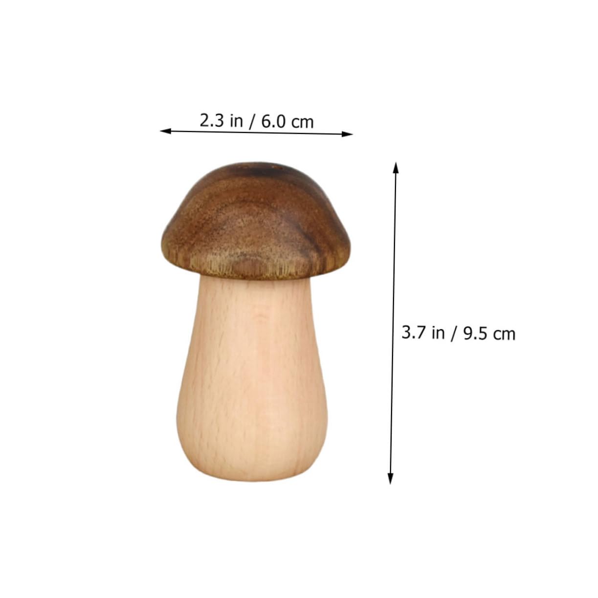 MUCKLILY Mushroom Shaped Wooden Toothpick Holder Stylish Toothpick Container for Home Decor Design Material Compact Storage for Living Room Kitchen
